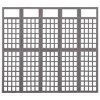 vidaXL 5-Panel Room Divider/Trellis Solid Fir Wood Gray 79.3"x70.9" - 2 of 4