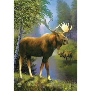 Briarwood Lane Garden Flag 18x12.5 For Outdoor Wild Moose Summer Garden Flag Flag For Summer Garden Flag Flags For Outside - 1 of 4