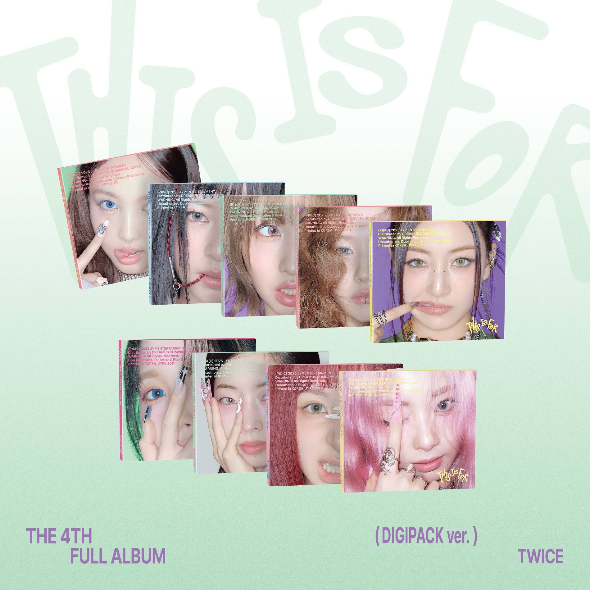 TWICE - THIS IS FOR (DIGIPACK ver.) (CD)