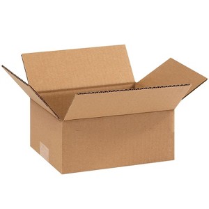 Box Partners Flat Corrugated Boxes 9" x 7" x 3"  Kraft 25/Bundle 973 - 1 of 4