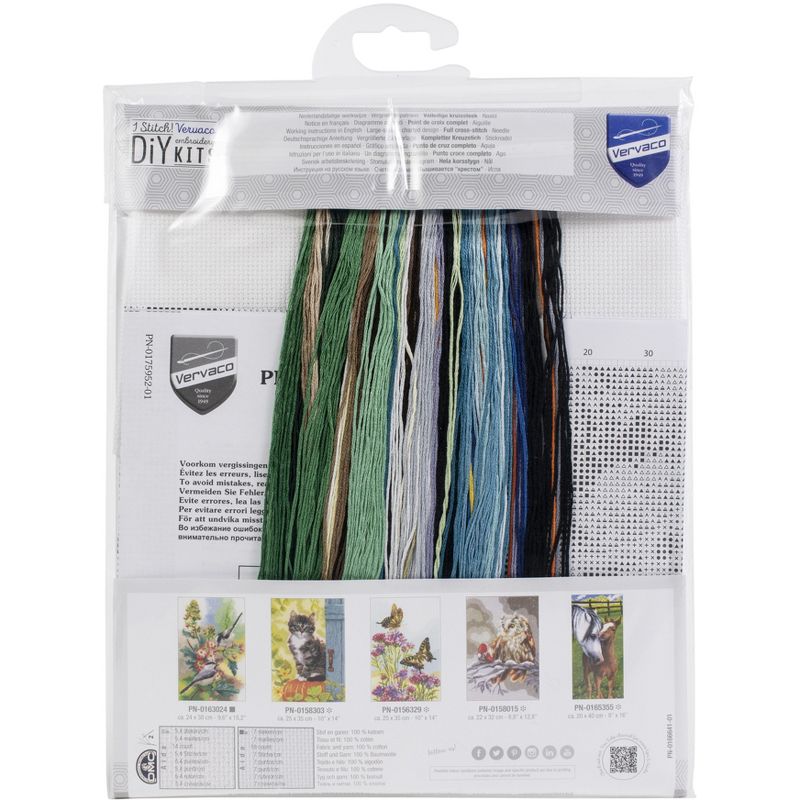 Vervaco Counted Cross Stitch Kit 8"X16"-Swan (14 Count), 2 of 6