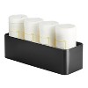 mDesign 3-Roll Steel Toilet Paper Storage Holder Matte Black (25983) - 3 of 4