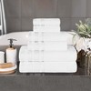 Cotton Medium Weight 6 Piece Bathroom Towel Set by Blue Nile Mills - 2 of 4