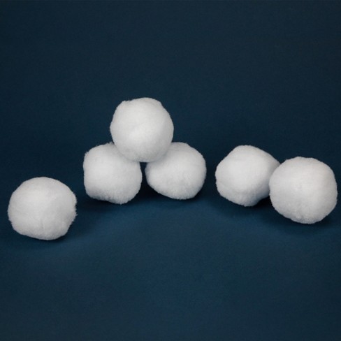 Northlight Set Of 6 Plush Faux Christmas Snow Balls : Target