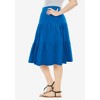 Woman Within Plus Size Elastic-Waist Knit Tiered Skirt - 4 of 4