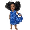 Doll Clothes Superstore Bright Blue Beach With Purse Fits 18 Inch Girl Dolls With Our Generation, American Girl And My Life Dolls - image 3 of 4