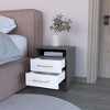 CAVINAS 2 Drawers Nightstand,End Tables with Metal Handle and 1 Open Shelf,Modern Bedside Table for Bedroom - 2 of 4