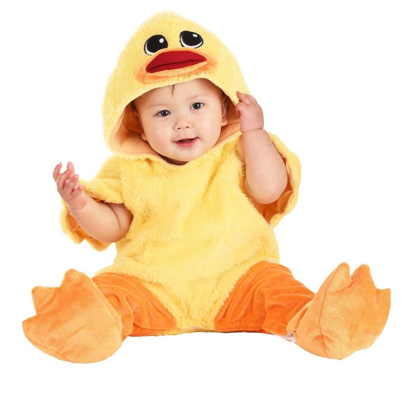 HalloweenCostumes.com Hatching Duck Infant Costume., 3 of 4
