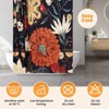 YEERSWAG Chic 71" x 71" Waterproof Fabric Shower Curtain with Hooks - 2 of 4