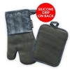 SharpChef Heat and Slip Resistant Neoprene Oven Mitt and Pot Holder Set, Soft Cotton Lining, Waterproof, BPA-Free - 3 of 4