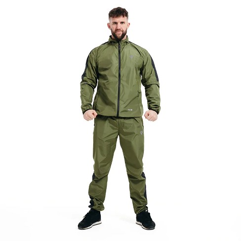 RDX Sauna Suit Weight Loss, Full Body Sweat Heat Suit with Hood, Anti Rip  Silver Back Long Sleeves Tracksuit, Boxing MMA Slimming Gym Fitness Running  Workout Zipper Jacket, Men Women Top Trouser