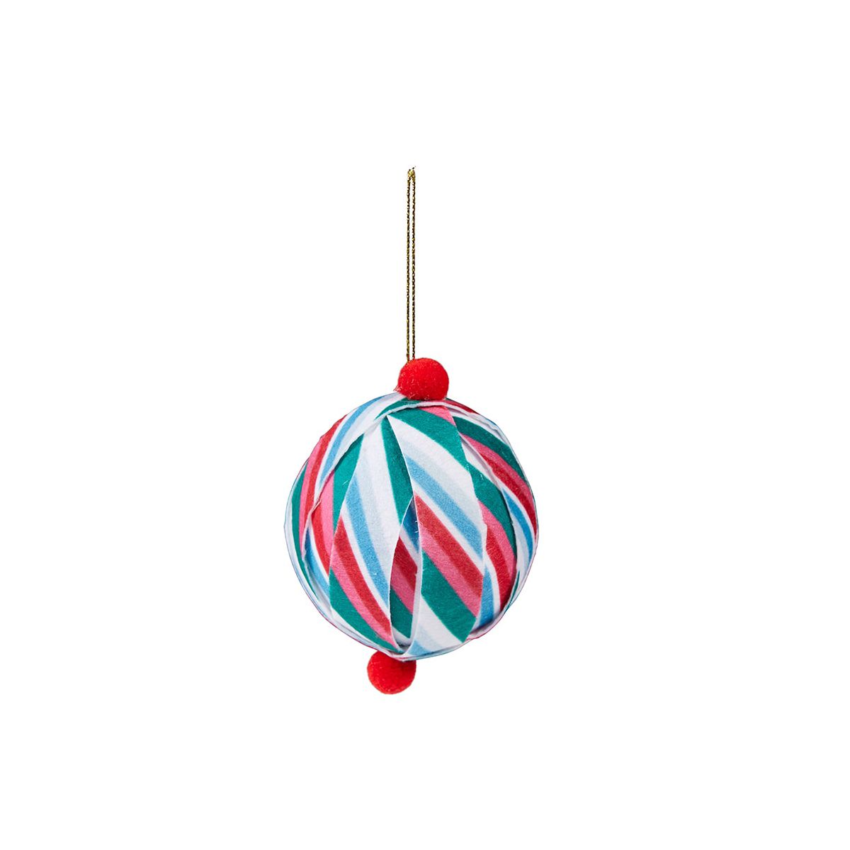 The Lakeside Collection Patterned Paper Ball Ornaments Set of 2 -