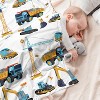 Construction Truck Blanket Boys Excavator Plush Throw Blanket Soft Fuzzy Flannel Blanket. - 3 of 4