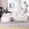NicBex L-Shaped Modular Sectional Sofa,3-Seat Boucle Couch with Chaise and 5 Pillows for Living Room,Apartment,Office - 2 of 4