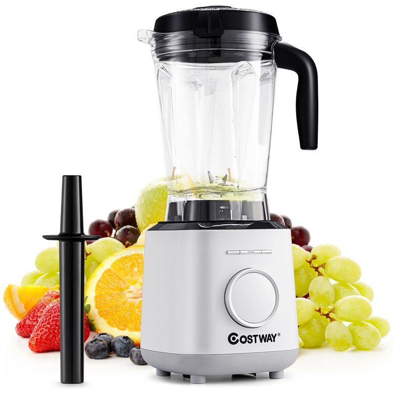 Costway 1500W Countertop Smoothies Blender 10 Speed w/ 6 Pre-Setting Programs, 1 of 11