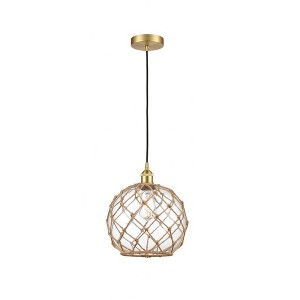 Farmhouse Rope - 1 Light Mini Pendant In Industrial Style-12.75 Inches Tall and 10 Inches Wide - 1 of 1