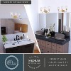 VAXCEL Beverly Bathroom Vanity Light Fixture Clear Glass Shade, LED Compatible - 3 of 4