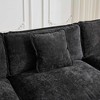 PAGED Cloud Sofa Comfy Double Layer Upholstered Couch with Breathable Chenille Fabric, 1-Seater Sofa for Living Room, Ottoman Not Included - 3 of 4