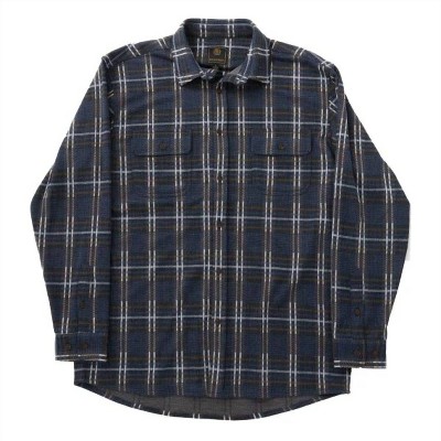 Men's 's Stretch Check Brushed Flannel Shirt - F/X Fusion