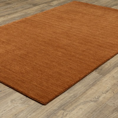 Aniston II Rust Hand-Tufted Wool 5' x 8' Area Rug