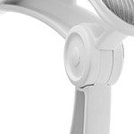 white frame | light gray mesh