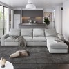 NicBex Modular Sectional Sofa Convertible L-Shaped Sofa Couch with Reversible Chaise & Storage,Linen Fabric Comfy Couch for Living Room - 2 of 4