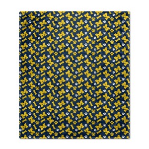 NCAA Michigan Wolverines Bones Repeat Pet Blanket - 1 of 1