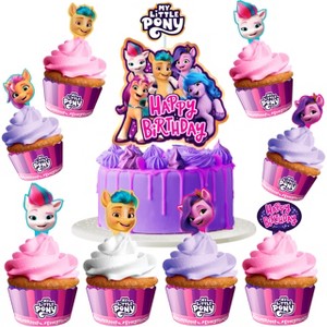 Treasures Gifted My Little Pony Cake Topper & My Little Pony Cupcake Toppers Kit - 1 of 4