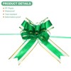 Unique Bargains Plastic Gold Edge Satin Gift Wrap Bows Pull Bows 20 Pcs - 2 of 4