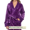 PAVILIA Soft Plush Women Fleece Robe, Cozy Warm Housecoat Bathrobe, Fuzzy Female Long Spa Robes - 2 of 4
