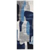 Area Rug Modern Abstract Rugs for Living Room Geometric Non-Slip Backing Low Pile Floor Carpet - 3 of 4