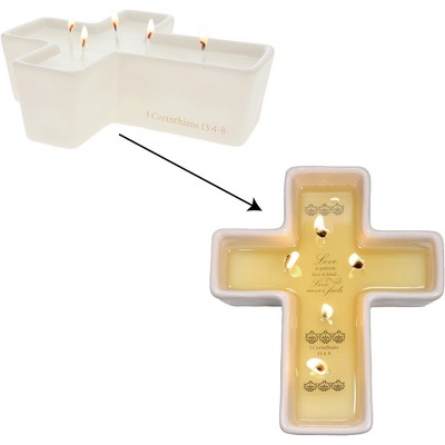 Pavilion Gift Company - Love - 12 oz - 100% Soy Wax Reveal 5 Wick Candle Scent: Tranquility - Flame Candles