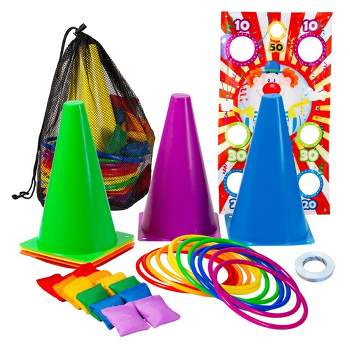 New Bounce Ring Toss - 4 in 1 Carnival Games