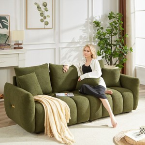 Cloud Couches,Teddy Sofa With Pillow,Modern Luxury Sofas For Living Room,Bedroom,Apartment And Office-Cuddlewood - 1 of 4