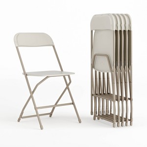 Alamont 6pk Hercules Plastic Folding Chairs - 1 of 4