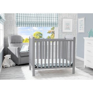 Delta Children Emery Mini Convertible Baby Crib with Mattress - 1 of 4