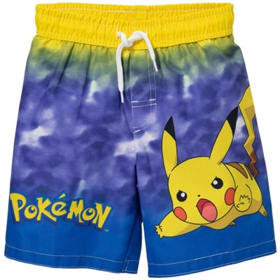 Pokemon Little Boys Swim Trunks Bathing Suit Blue 7 : Target