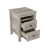 CAVINAS Farmhouse Wooden Dressers,2 Dressers Drawers with Well-proportioned Design & Sleek Lines,Chest of Drawers for Living Room,Antique Gray - 4 of 4