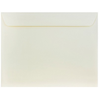 JAM Paper 10 x 13 Booklet Strathmore Envelopes Natural White Wove 900797158