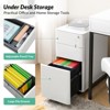 Gema Drawer Interlocking Filing Cabinet with Dual Anti-Tilt Mechanisms(L) | ARTFUL LIVING DESIGN-White - 4 of 4