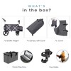Keenz 7S Push Pull 2-Child Baby Collapsible Folding Wheeled Stroller Wagon with Protective Canopy Cover, Cupholder, and Cooler for Toddlers - image 4 of 4