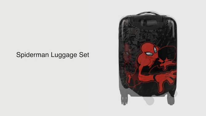 Spider-Man Kids&#39; 4pc Hardside Spinner Luggage Set, 2 of 9, play video