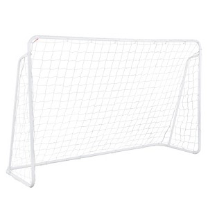 NAYSAYE Sports Nets and Rebounders PVC Tube Plastic Soccer Goal for Training and Entertainment, White - 1 of 4