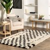 Nuloom Nathalie Modern Checkered Shag Indoor Area Rug 8x10, Ivory - 2 of 4