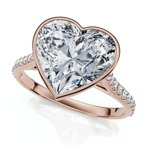 Pompeii3 Certified 2 1/5Ct TW Heart Shape Diamond Engagement Ring 14k Grown Lab Created - 1 of 4