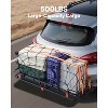 VEVOR 53" x 19" x 5",Hitch Cargo Carrier,500 lbs Capacity Hitch Cargo Carrier with Hitch Stabilizer & Ratchet Straps,Hitch Mount Cargo Carrier ,Black - 3 of 4