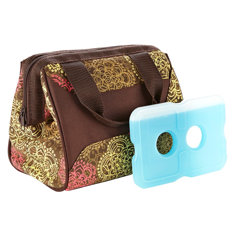 UPC 700522123521 product image for Fit & Fresh Downtown Insulated Lunch Bag with Reusable Ice Pack - Olive Floral,  | upcitemdb.com