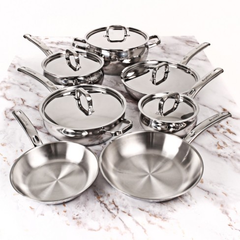 T-fal Performa Stainless Steel Cookware Set - Silver, 12 pc - Foods Co.