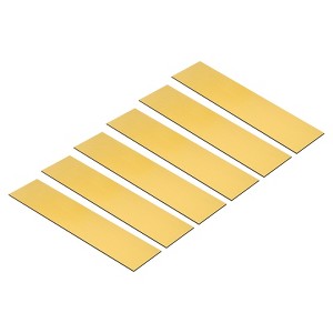 Unique Bargains Rectangle Custom Engraved Blank Name Plates for DIY Painting 6 Pcs - 1 of 4