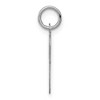 Black Bow Jewelry 14k White Gold, Sophia Collection, Small Script Initial P Pendant - 2 of 4